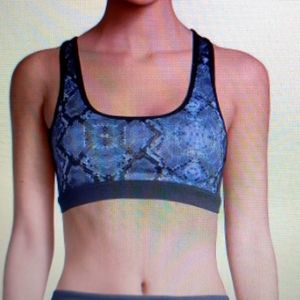 Roberto Cavalli Sport snakeskin sports bra NWT